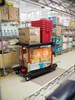 FG430000BLA - Rubbermaid Convertible Utility Cart Loaded with Boxes