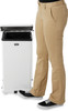 FGST12EPLWH - A person wearing beige trousers steps on the pedal to open the lid