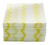 2136054 - Rubbermaid Disposable Microfibre Cloth - Yellow - Zig-zag scrubbing pattern capable of effectively removing dirt, debris, grime and stubborn stains
