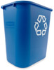 FG295673BLUE - Suitable for collecting recyclables, such as paper, plastics, cardboard, cans and more