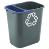 FG295073BLUE - Rubbermaid Saddle Bin - Blue - Fitted to wastebasket