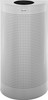 Rubbermaid Silhouettes Half-Round Open Top Bin - FGSH12EPLSM - 45 Ltr - Perforated Steel