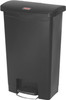 Rubbermaid Slim Jim Front Step Pedal Bin - 50 Ltr - Black - 1883611