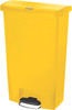 Rubbermaid Slim Jim Front Step Pedal Bin - 68 Ltr - Yellow - 1883577