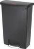 Rubbermaid Slim Jim Front Step Pedal Bin - 90 Ltr - Black - 1883615