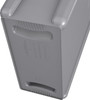 FG354060GRAY - Close-up of base handles that aid with emptying of containers