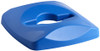 1788374 - Rubbermaid Untouchable Mixed Recycling Lid - 87 Ltr - Blue