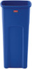 Rubbermaid Untouchable Square Recycling Container - 87 Ltr - Blue - FG356973BLUE