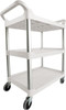 Rubbermaid Utility Cart - White - FG342488OWHT