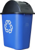 FG306600BLA - Rubbermaid Wastebasket Swing Lid on blue wastebasket