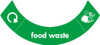 Greenwarehouse uBin Sticker - Food Waste - 757