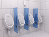 V-SCREEN RED - Vectair V-Screen® Red - Apple Orchard - Flexible EVA Construction Allows Urinal Screen to Mould to Shape of Urinals for an Effective Fit