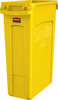 Rubbermaid Slim Jim with Venting Channels - 87 Ltr - Yellow - 1956188