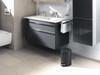 Durable 341058 - Round Pedal Bin - 5 Ltr - Charcoal Grey - In Washroom Setting