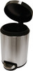 Round Soft-Close Pedal Bin - 5 Ltr - Stainless Steel - WR-EK9225MT-5L - Lid Open