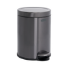 Rubbermaid 2179250 - Round Pedal-Operated Wastebasket - 6 Ltr - Charcoal Rubbermaid 2179250 - Round Pedal-Operated Wastebasket - 6 Ltr - Charcoal