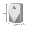 Bluedry V-Edge Slimline Compact Hand Dryer Dimensions