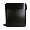 Black Side-Opening Sanitary Bin with Foot Pedal Pedal Operation