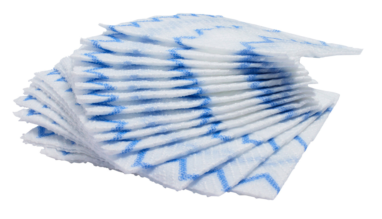 2136053 - Rubbermaid Disposable Microfibre Cloth - Blue - Suitable for use with common disinfectants, such as QUAD, Chlorine and Hydrogen Peroxide