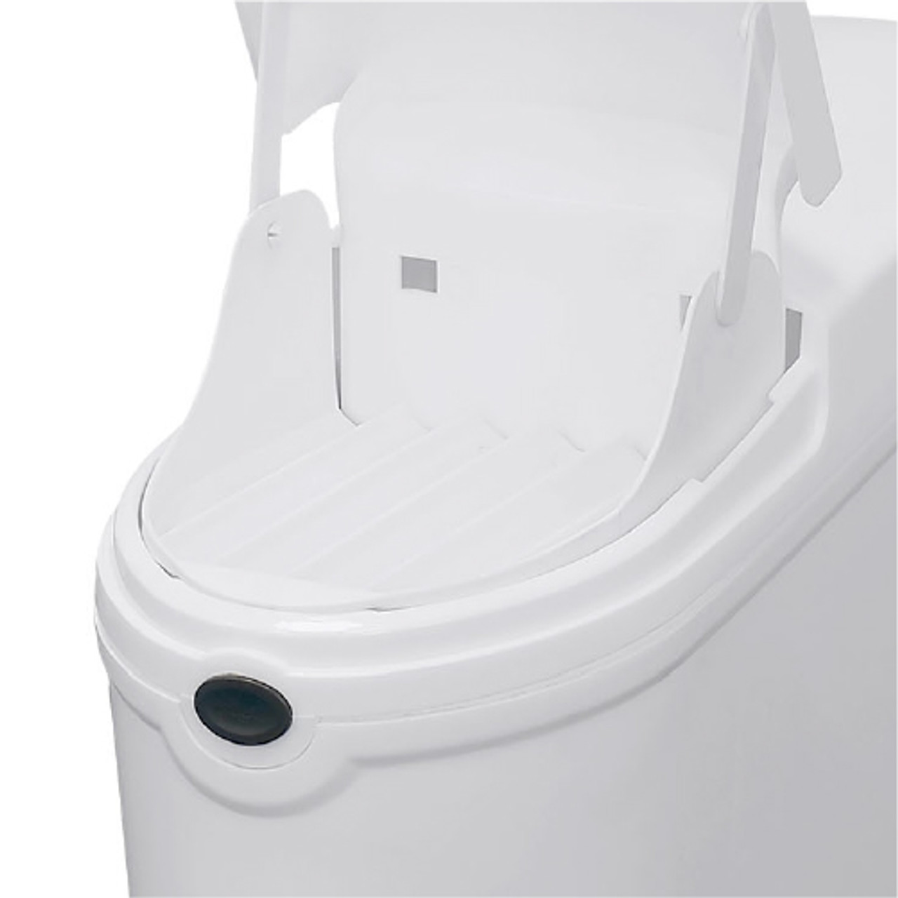 WR-ZYS-20FT-WHITE - Automatic Sanitary Bin - 20 Ltr - White - Waste Chute Detail