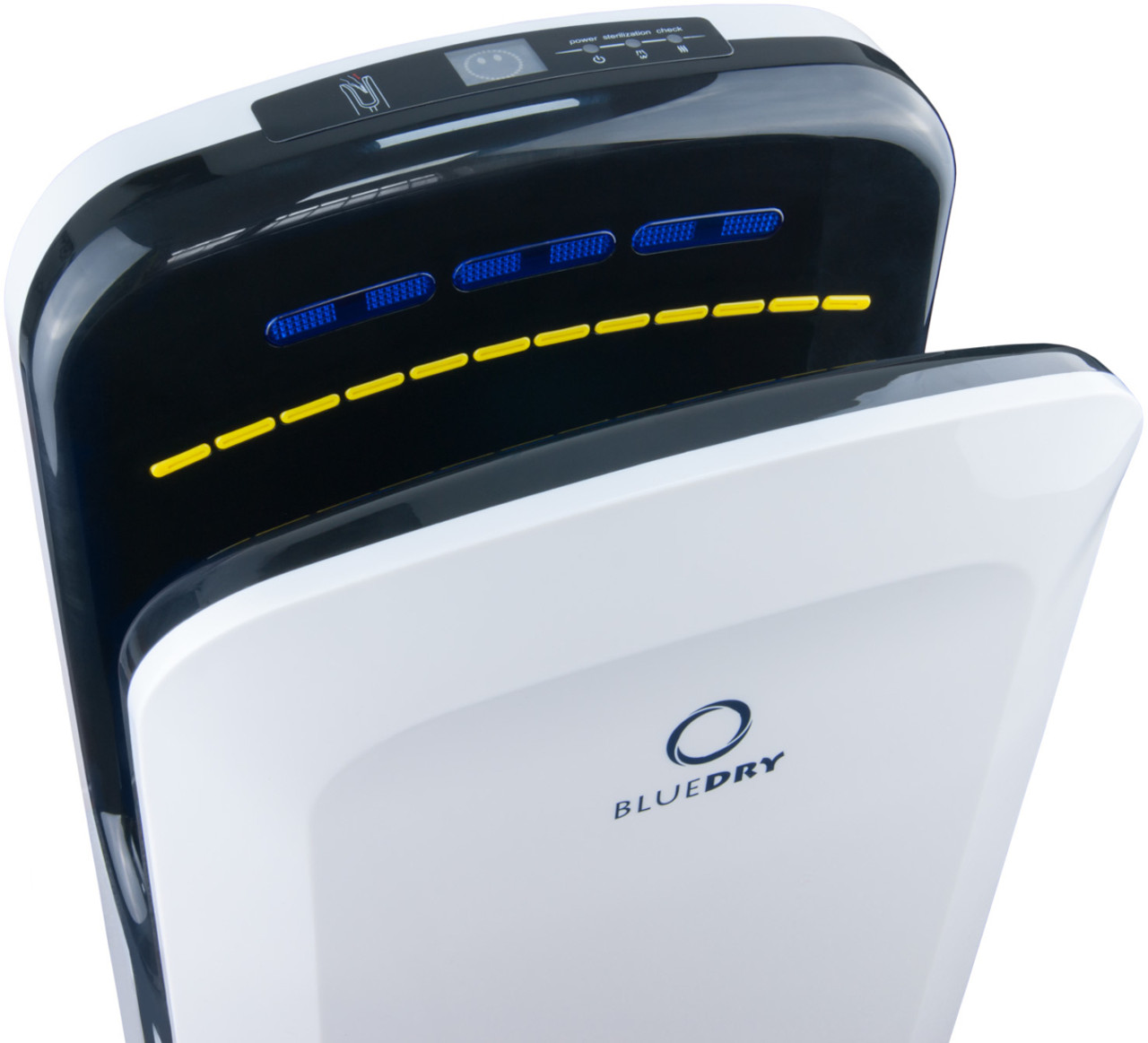 HD-BD1091WB - BlueDry Jet Blade Hand Dryer - White/Black - Overhead