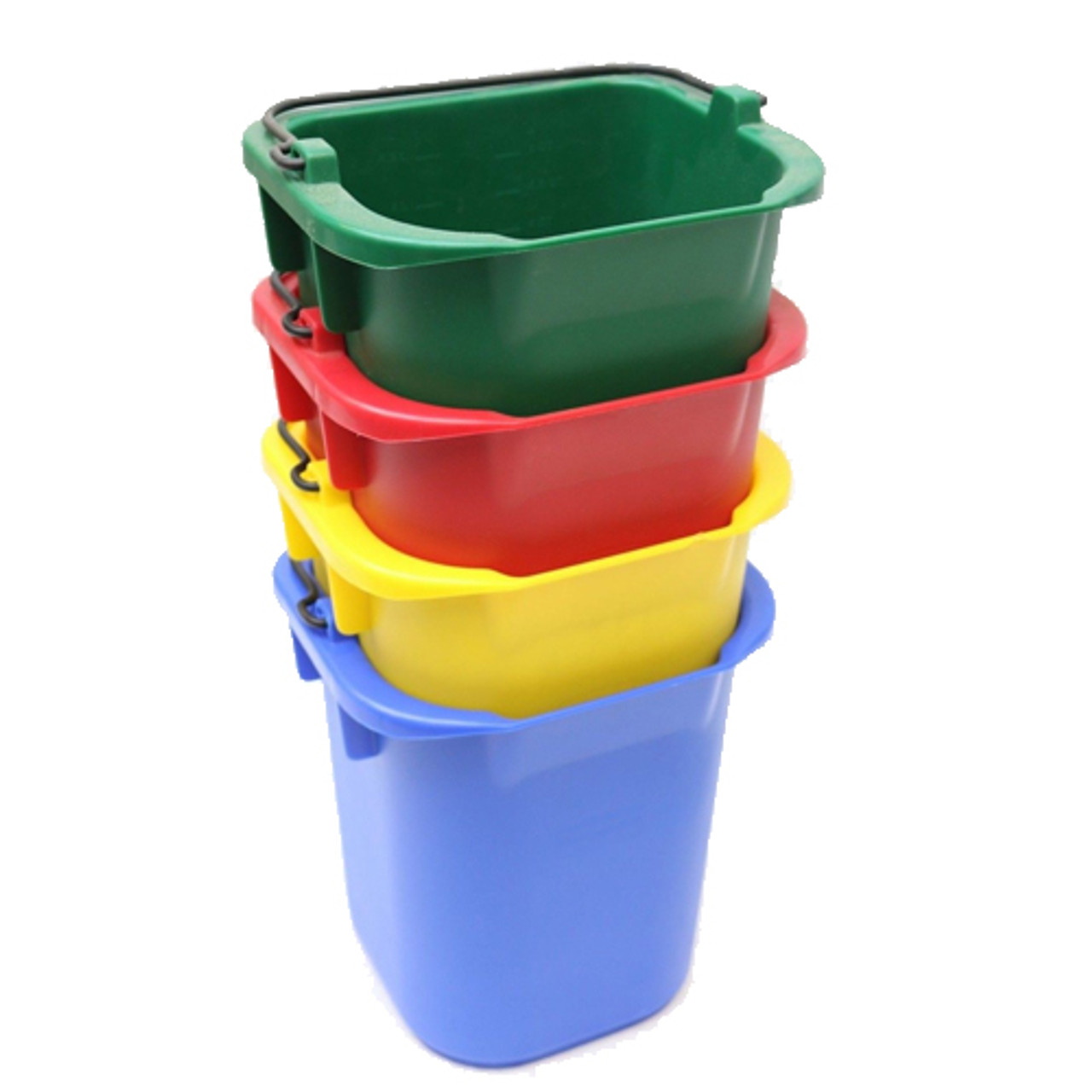Rubbermaid Colour-Coded Buckets 5 L, Set Of 4 Colours