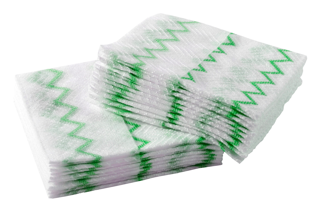 2136052 - Rubbermaid Disposable Microfibre Cloth - Green - Cleans surfaces without streaking or smearing