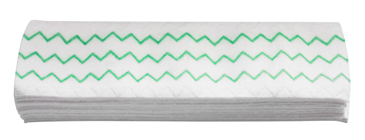 2135889 - Rubbermaid HYGEN™ Disposable Microfibre Mop Pad - Green - Suitable for use with PULSE™ Microfibre Mopping Systems