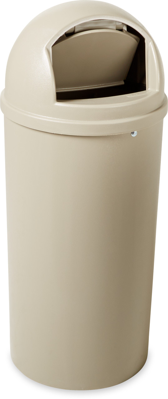 Rubbermaid Marshal Classic Container - 56.8 Ltr - Beige - FG816088BEIG - Flap Open