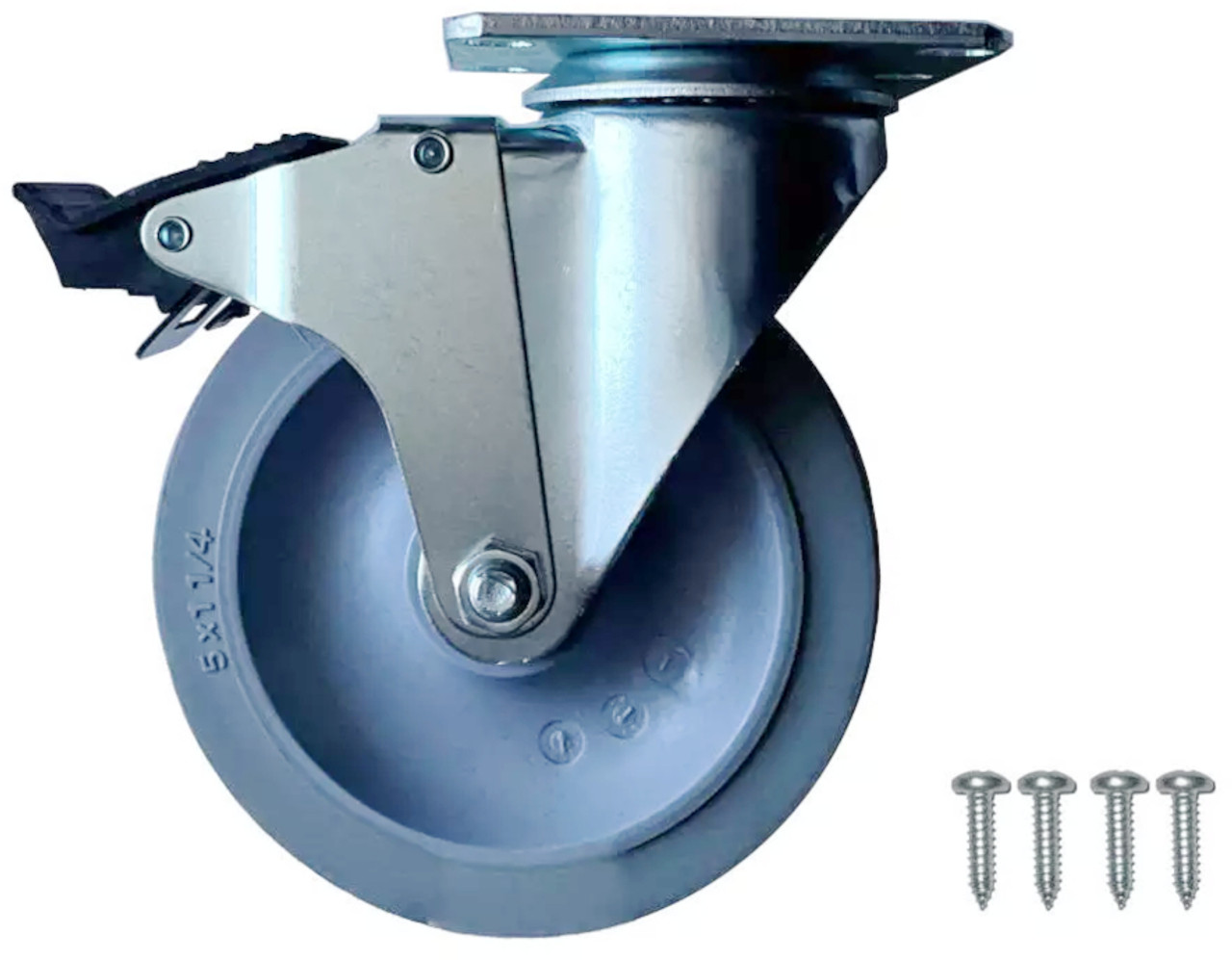 Swivel Casters for Rubbermaid Mega BRUTE - FG9W71L1GRAY
