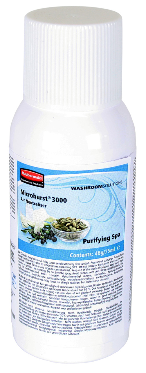 Rubbermaid Microburst 3000 Refill - 75ml - Purifying Spa - 1910726