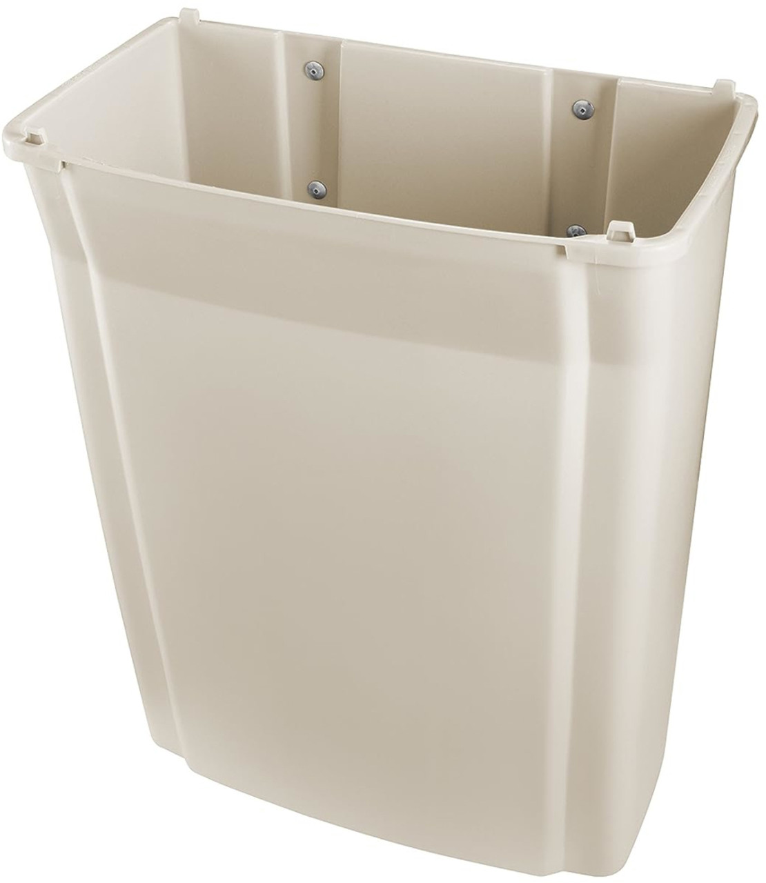 FG782200BEIG - Rubbermaid Profile Wall-Mounted Container with lid removed
