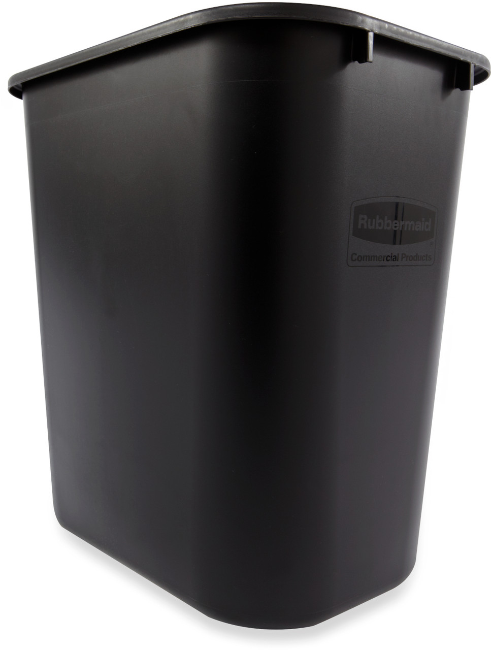Rubbermaid Rectangular Wastebasket -  26.6 Ltr - Black - FG295600BLA