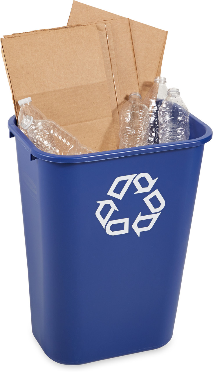 FG295773BLUE - Suitable for collecting recyclables, such as paper, plastics, cardboard, cans and more