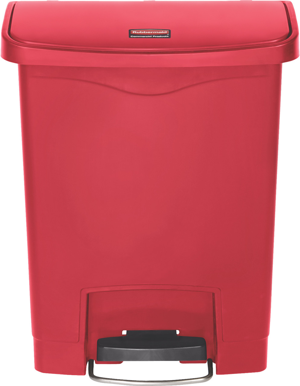 1883564 - Rubbermaid Slim Jim Front Step Pedal Bin - 30 Ltr - Red