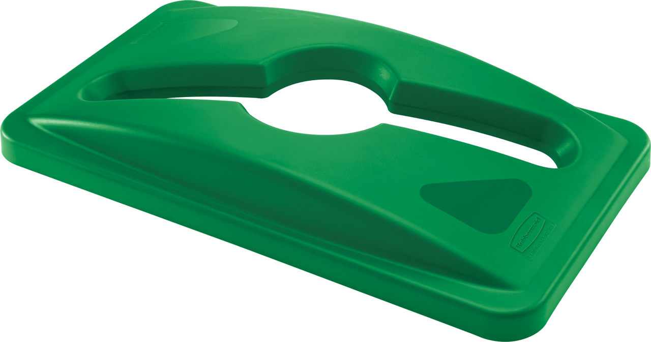 Rubbermaid Slim Jim Mixed Recycling Lid - Green - 1788373