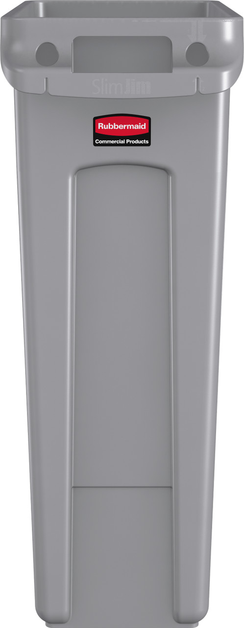 FG354060GRAY - Image of container end showing moulded venting channel that promotes improve airflow, robust handle and cinches