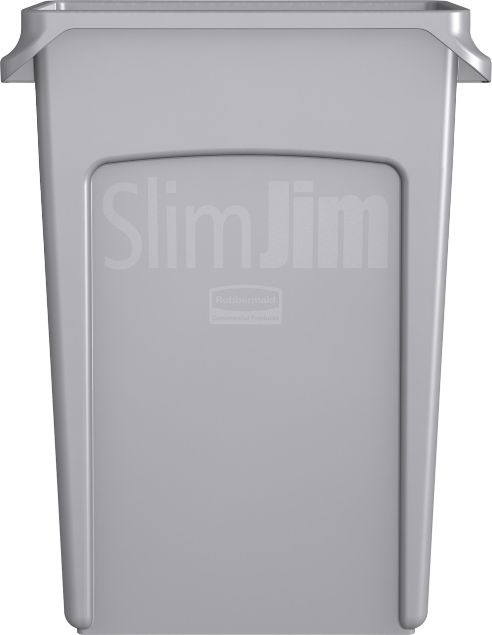 FG354060GRAY - Side of Slim Jim container showing depth of container and side venting channel