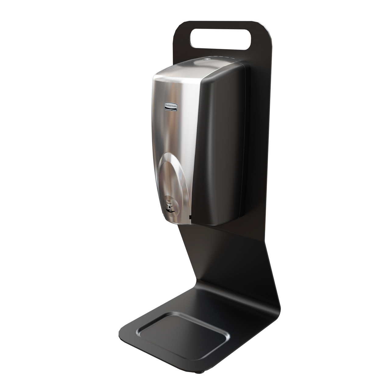 2143544 - Rubbermaid AutoFoam Tabletop Station - Black - Fitted with black and chrome AutoFoam dispenser