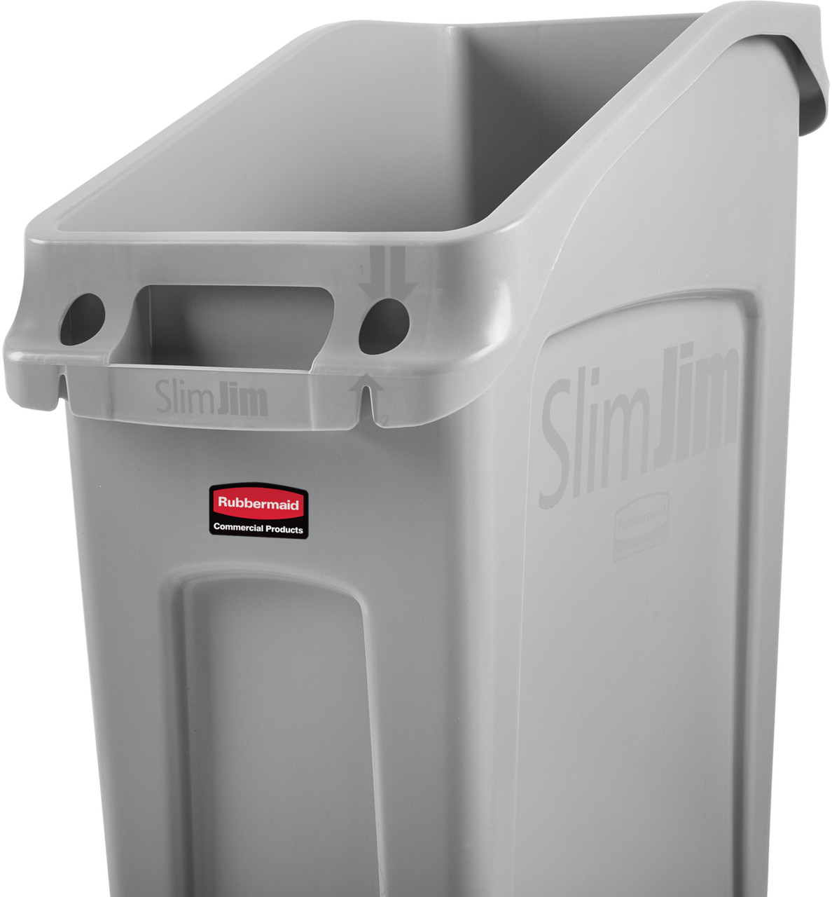 2026695 - Rubbermaid Under-Counter Slim Jim - 49 Ltr - Grey