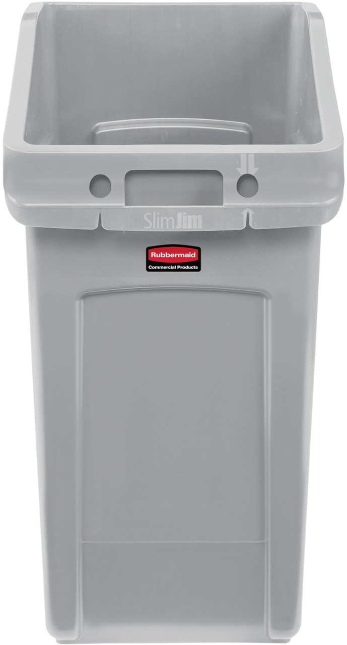 Rubbermaid Under-Counter Slim Jim - 2026721 - 87 Ltr - Grey