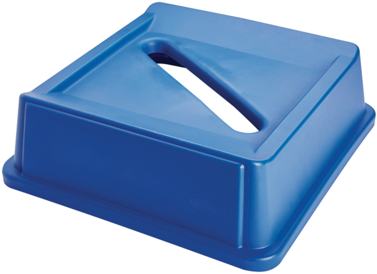 FG279400DBLUE - Rubbermaid Untouchable Paper Recycling Lid - 132.5 Ltr - Blue