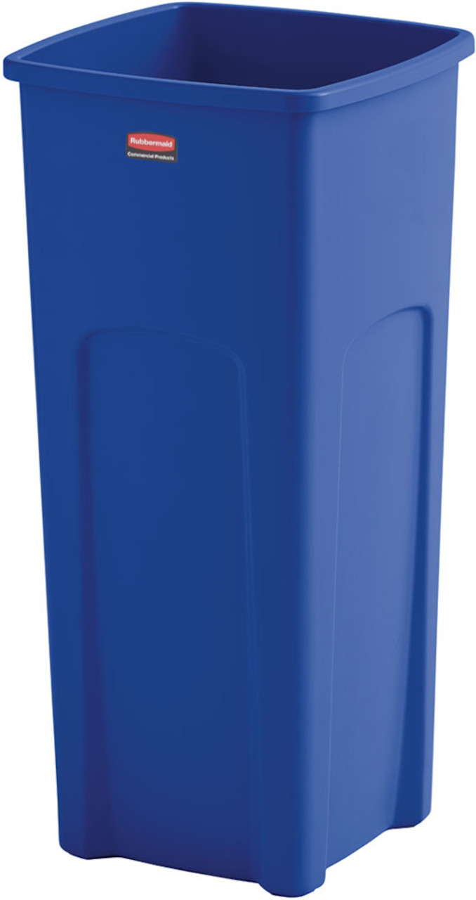 FG356973BLUE - Rubbermaid Untouchable Square Recycling Container - 87 Ltr - Blue