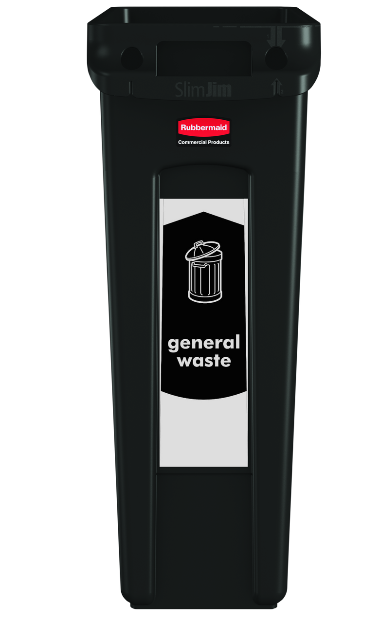 Slim Waste Bin Sticker - General Waste