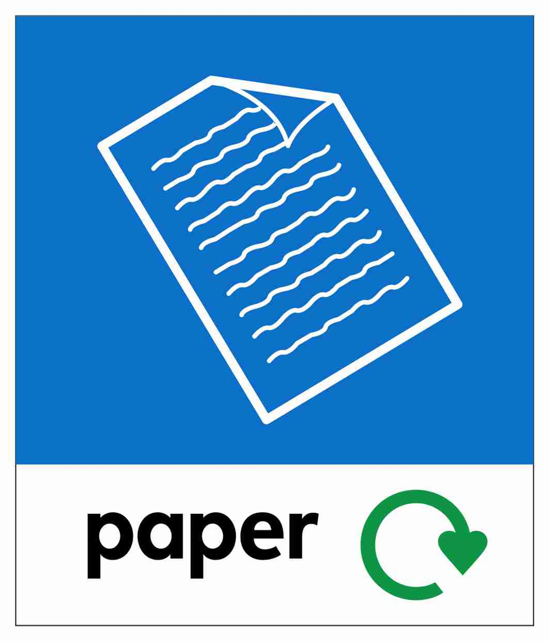 Small Recycling Bin Sticker - Paper - PC85P