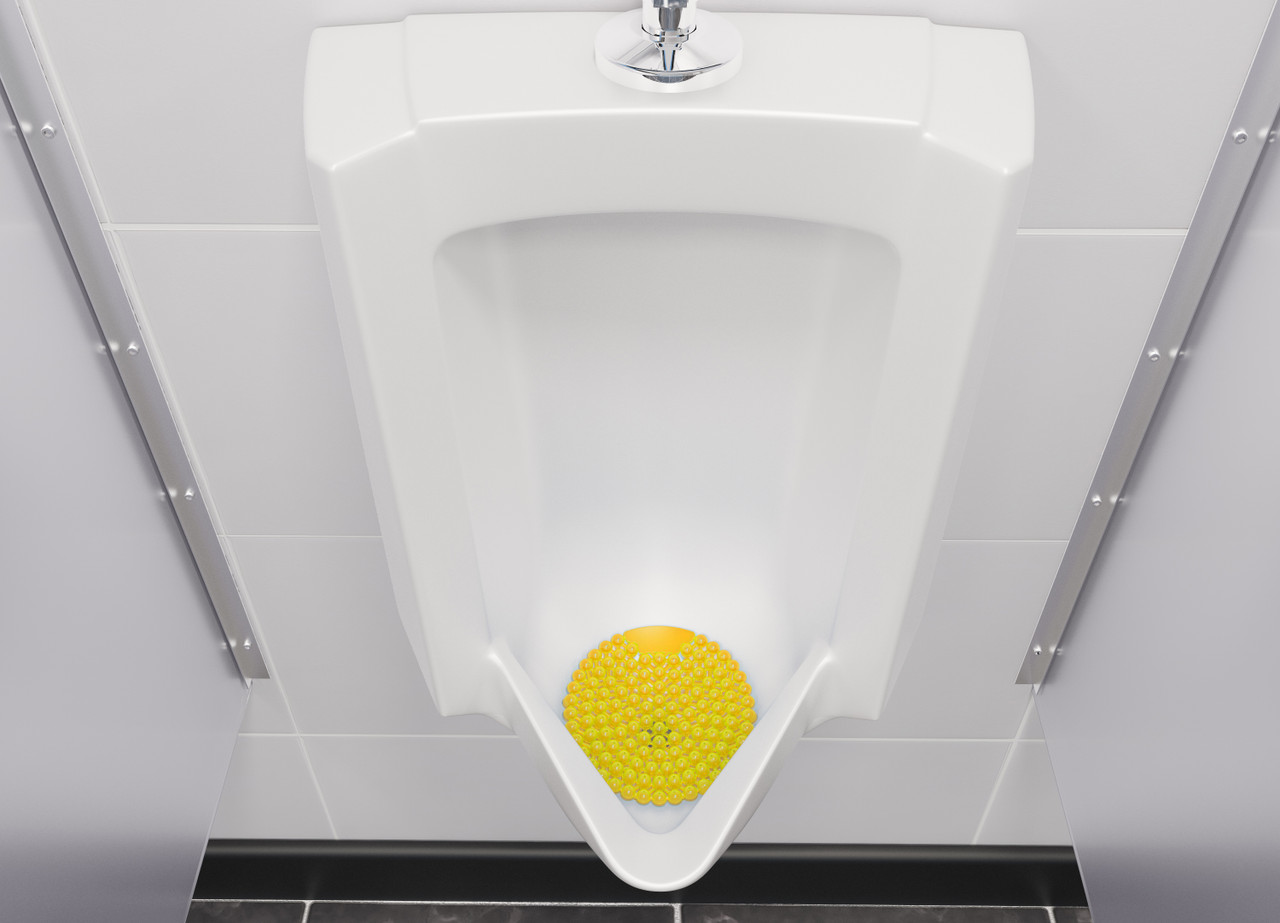 WEE-SCRN CITRUS - Vectair Wee-Screen® - Citrus Mango - Urinal - Deep Bubble Design Provides Enhanced Splash Back Protection Without Affecting Drainage
