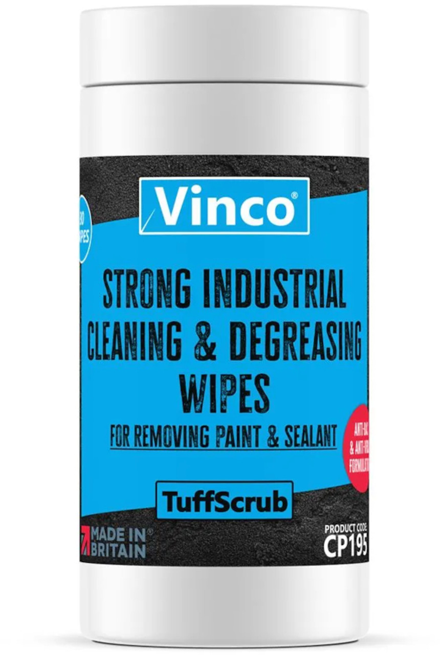 Vinco-TuffScrub Heavy-Duty Paint & Sealant Removal Wipe - 80 Wipes - CP195