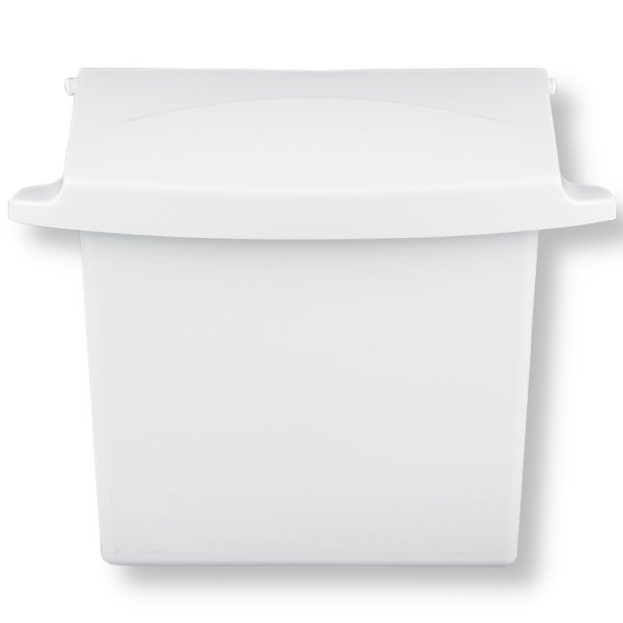 FG614000WHT - Rubbermaid Wall-Mount Sanitary Waste Bin - White - Front