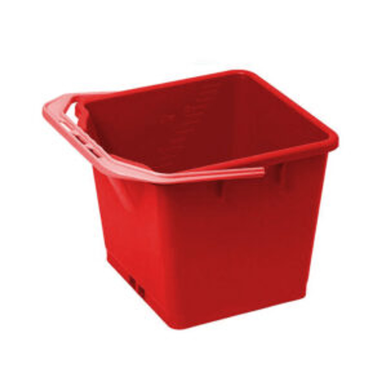 Rubbermaid Sani Bucket - 18 Ltr - Red - R001520