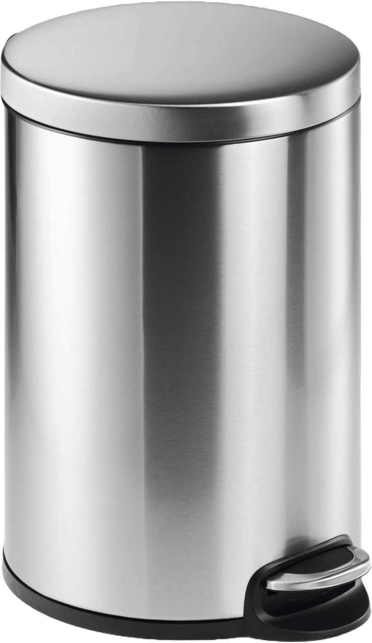 Durable 340223 - Round Pedal Bin - 20 Ltr - Silver